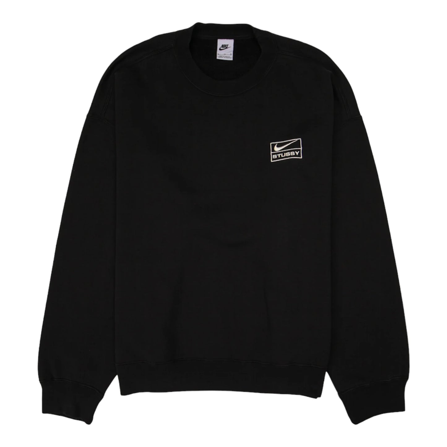 Nike x Stussy Wash Crew Fleece Black (SS23)