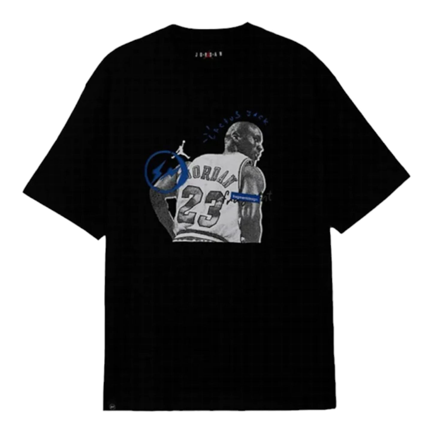 Air Jordan x Travis Scott Fragment Tee "White/Black/Blue"