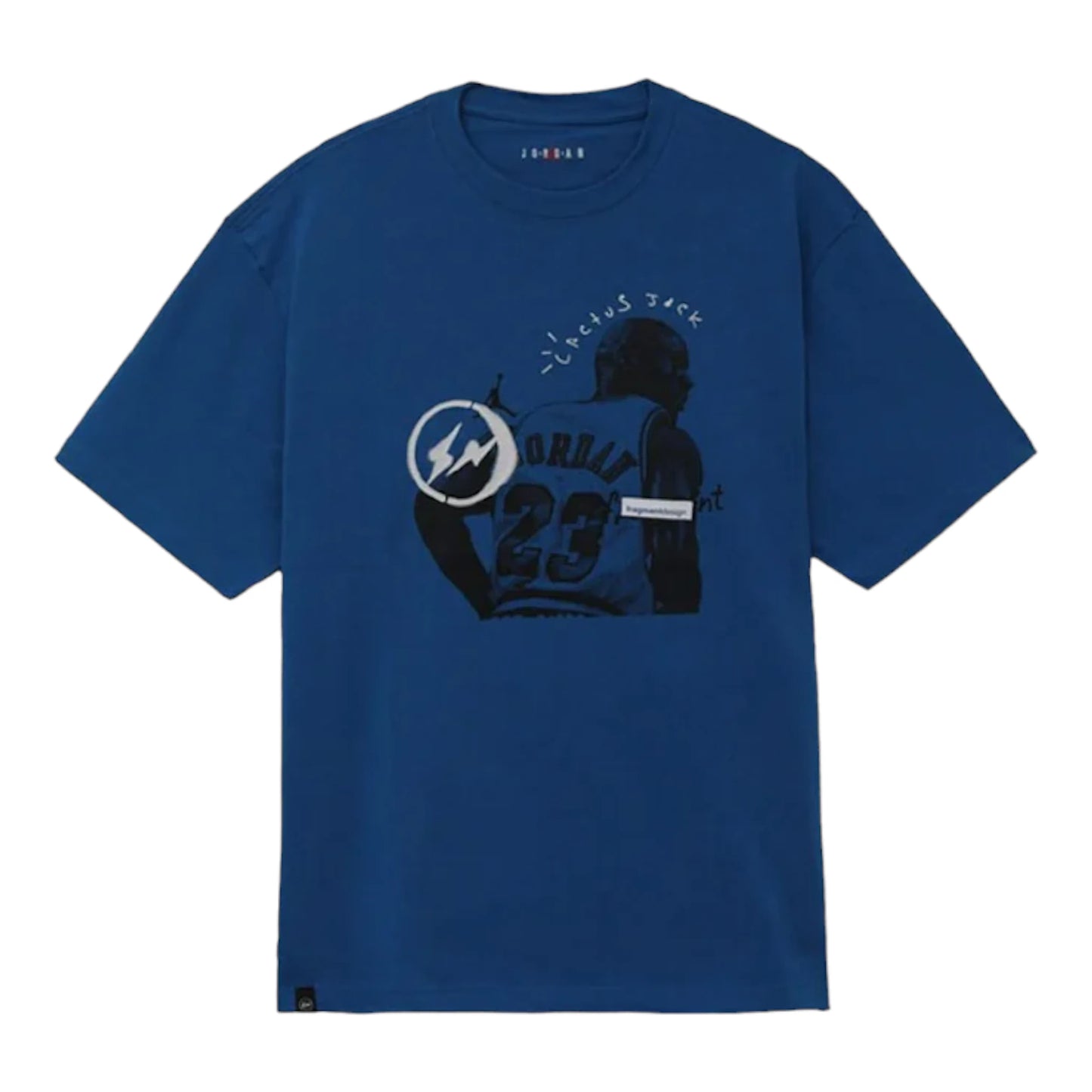 Air Jordan x Travis Scott Fragment Tee "White/Black/Blue"