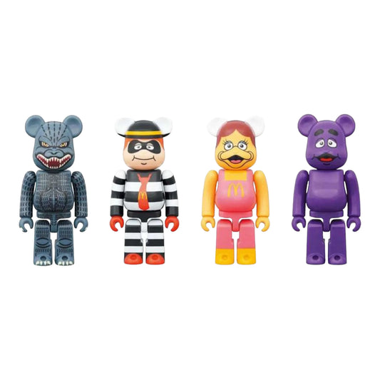 Bearbrick Godzilla VS McDonald's 150 % 4er-Set