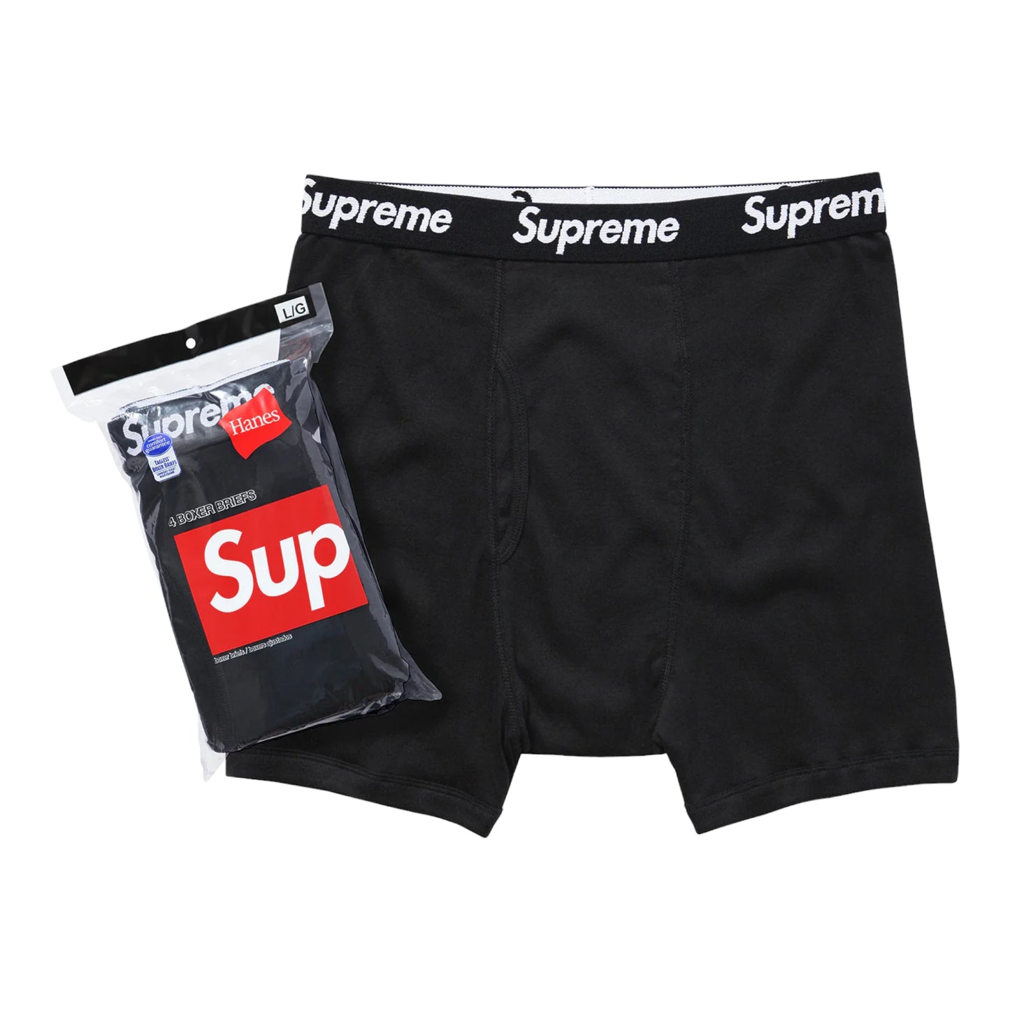 Supreme Boxer Shorts "Black/White/Grey"