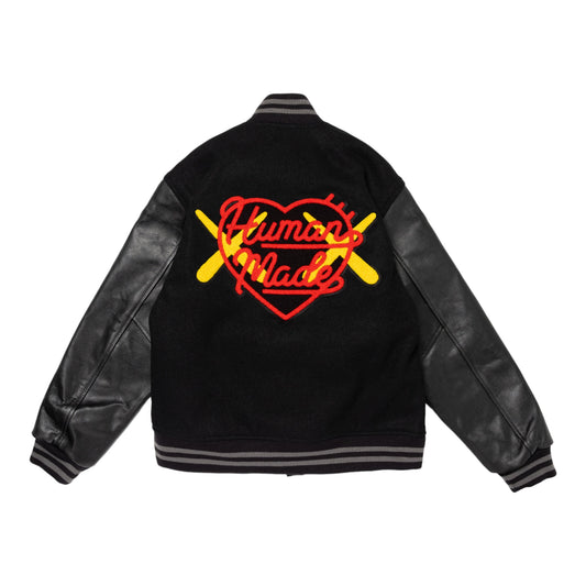 Human Made x KAWS Varsity II Jacket "Black"