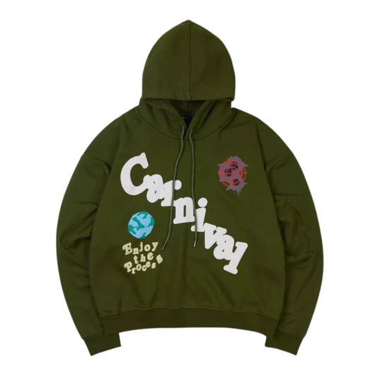 Carnival Enjoy The Process Washed Hoodie Olive SS23