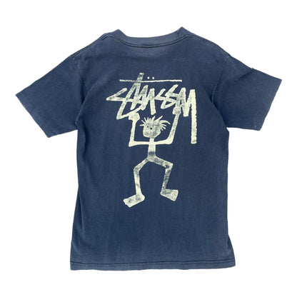 Vintage Stussy Stickman Warrior Man Tshirt