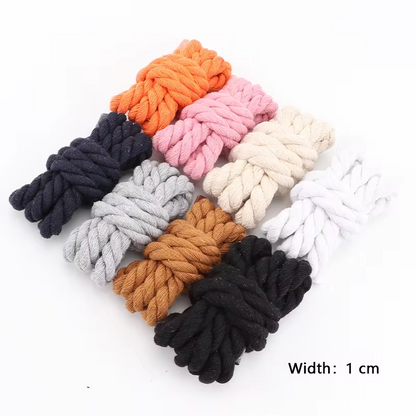 Thick cotton Rope laces 100-140cm (2pcs.)