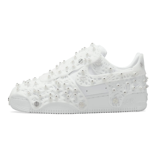 Nike Air Force 1 Low Swarovski Retroreflektierende Kristalle Weiß (Damen) - CV7668-100