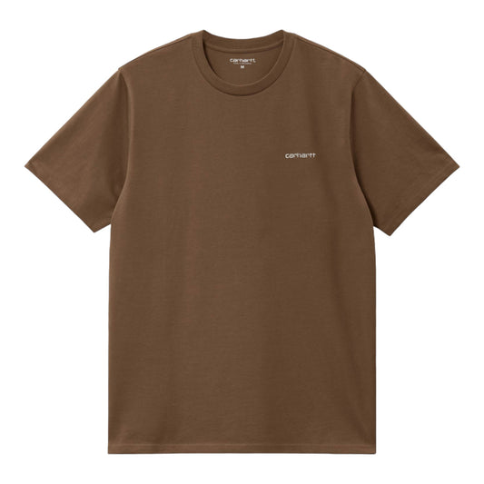 T-Shirt mit Carhartt WIP-Schriftzug und Stickerei