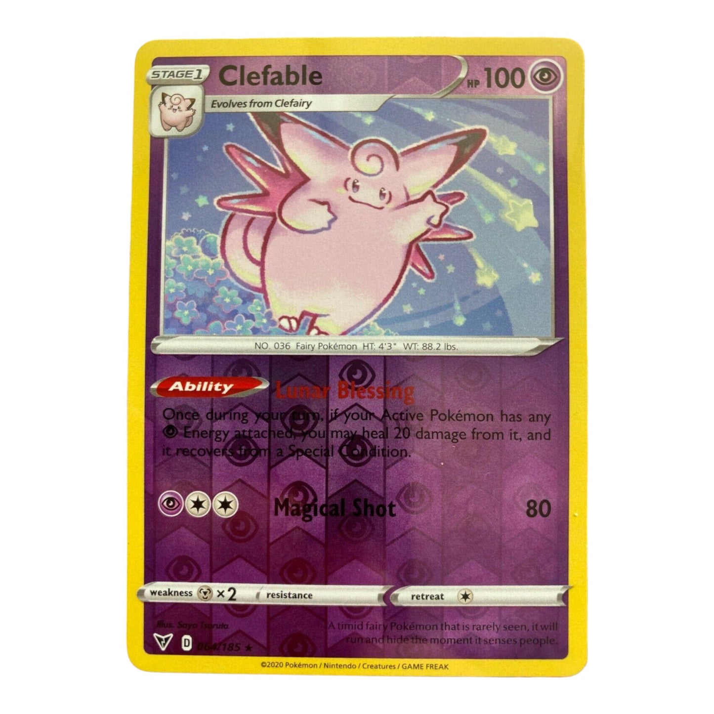 Pokémon Clefable [Reverse Holo] #64