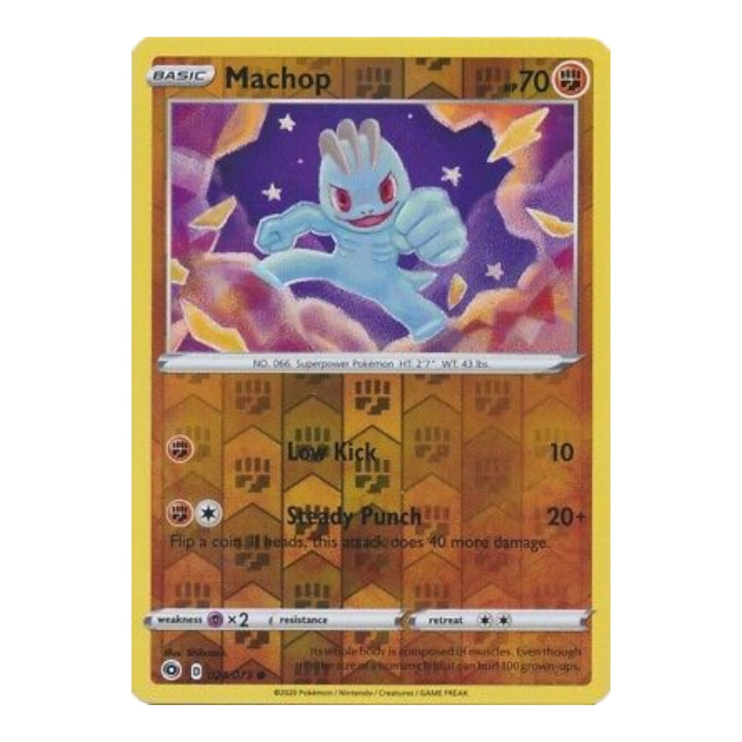 Pokémon Machop [Reverse Holo] #024/073