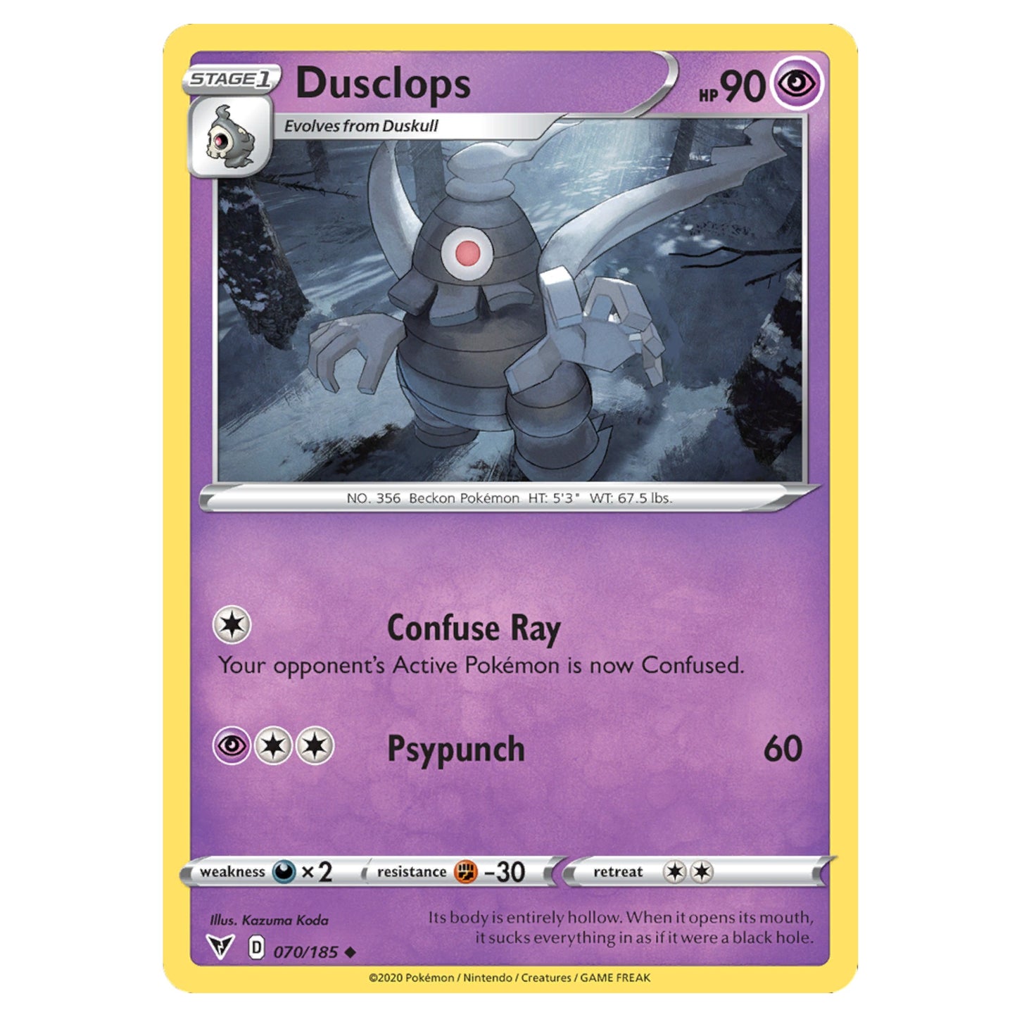 Pokémon Dusclops #70