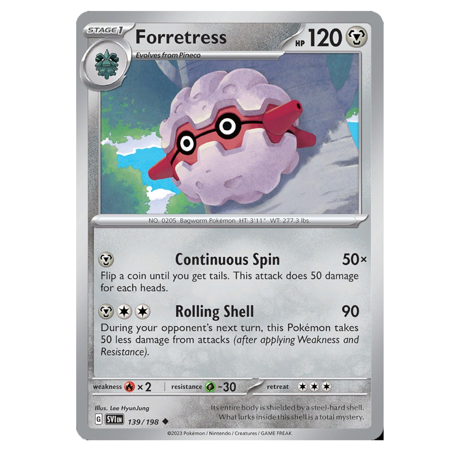 Pokémon Forretress #139/198