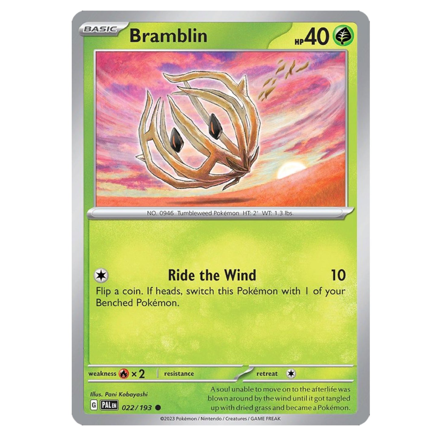 Pokémon Bramblin #022/193