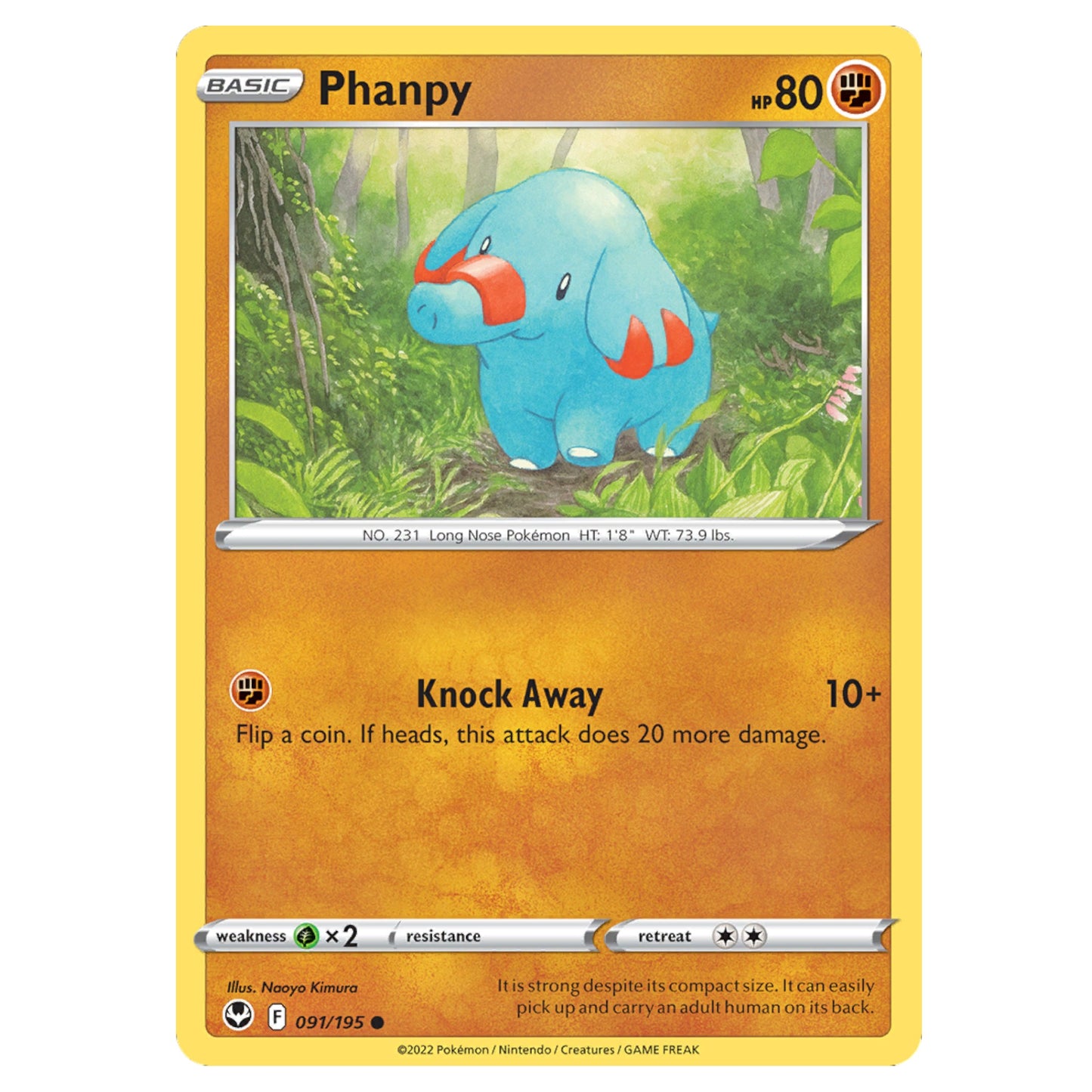 Pokémon Phanpy #091/195