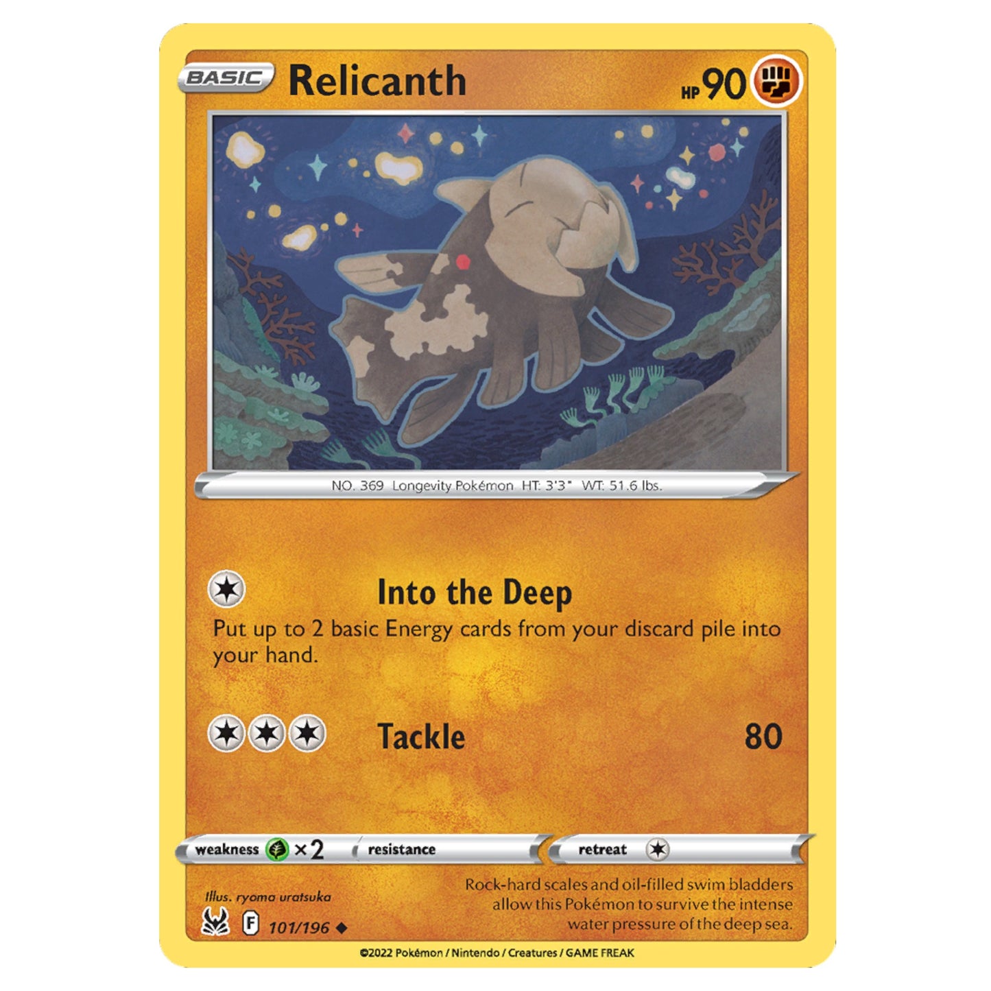 Pokémon Relicanth #101/196