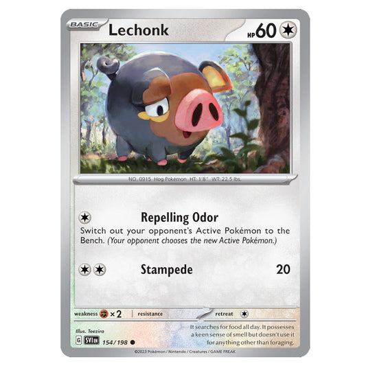 Pokémon Lechonk #154/198