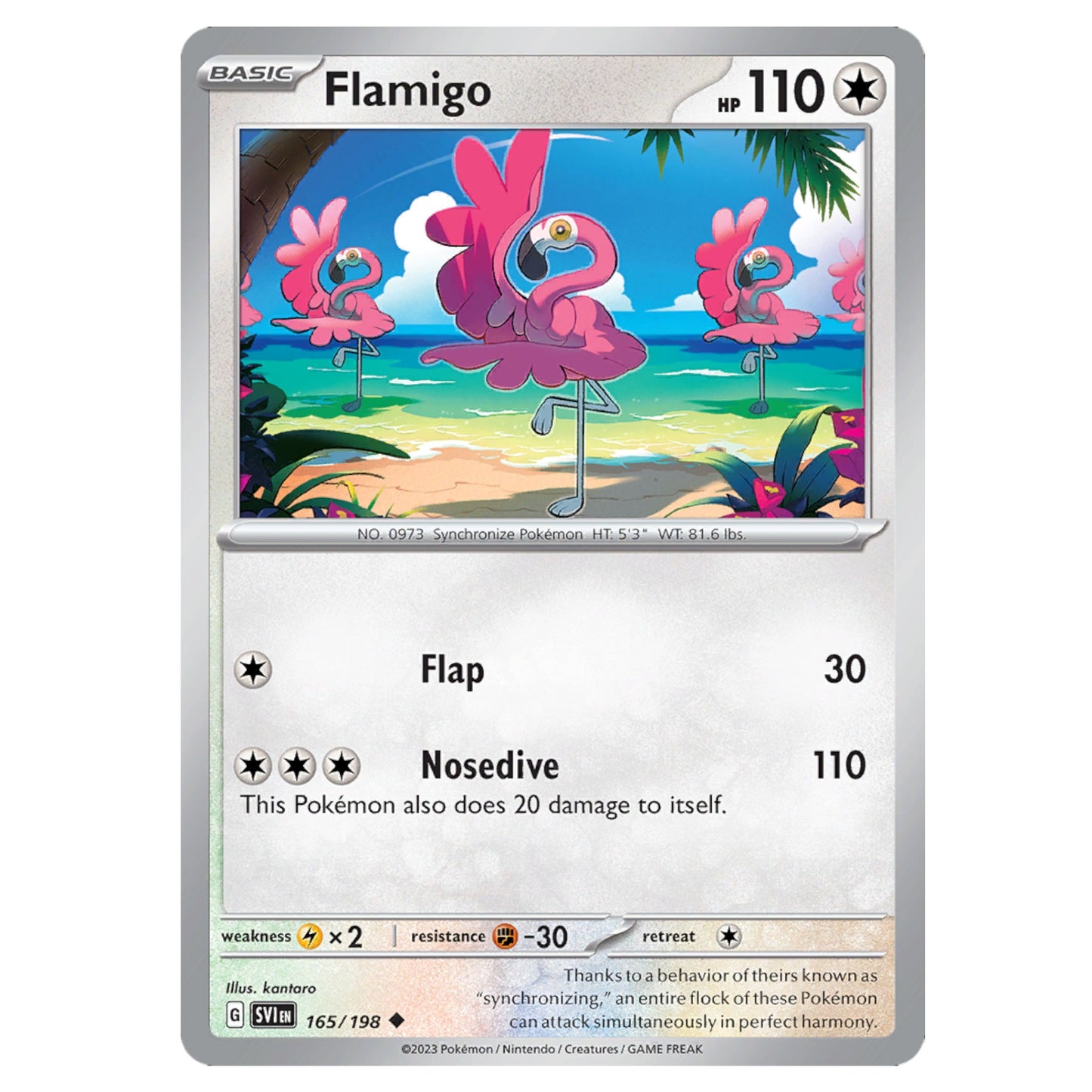 Pokémon Flamigo #165/198