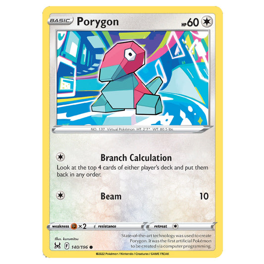 Pokémon Porygon #140/196