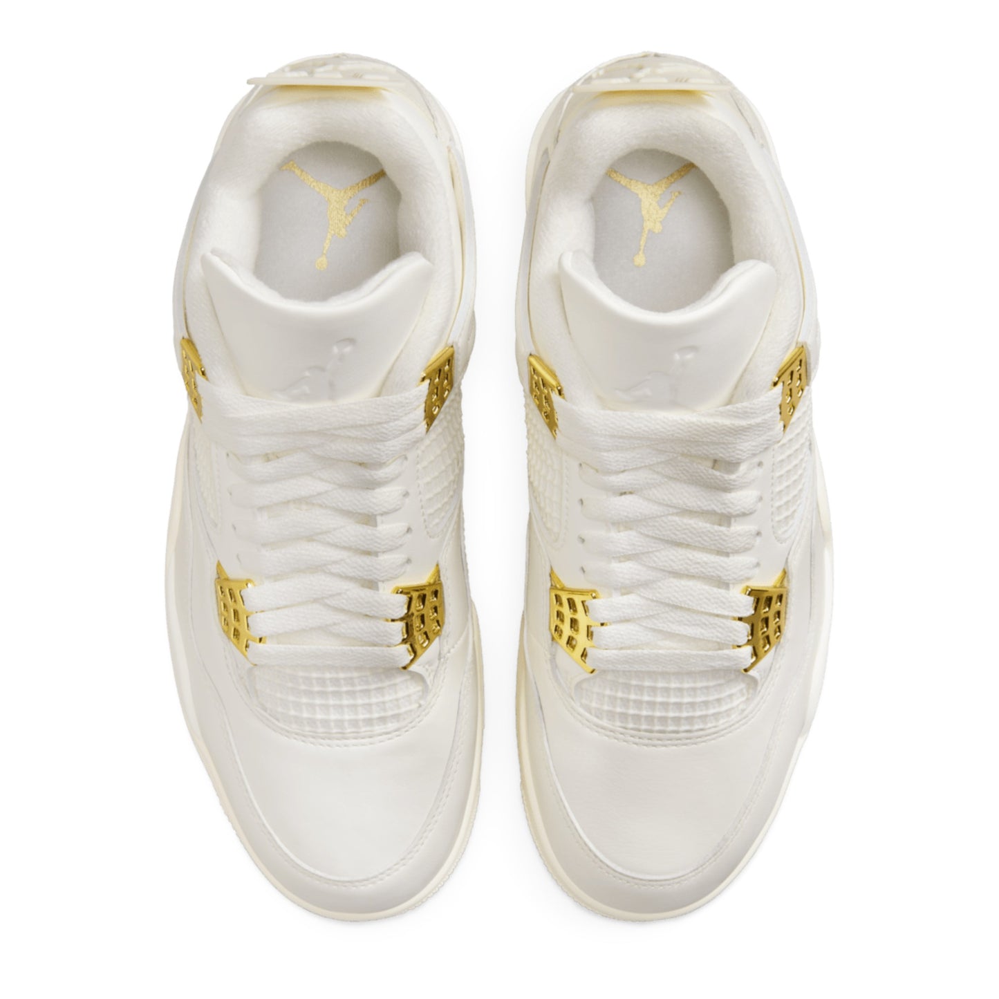 Nike WMNS Air Jordan 4 Retro "White &amp; Gold" (Women's) - AQ9129-170