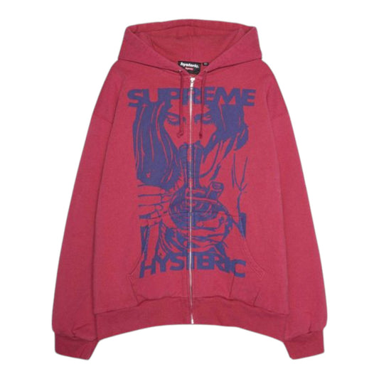 Supreme Hysteric Glamour Thermal Lined Zip Up Hooded Sweatshirt