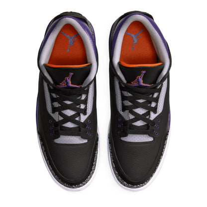 Air Jordan 3 Retro Schwarz Court Lila