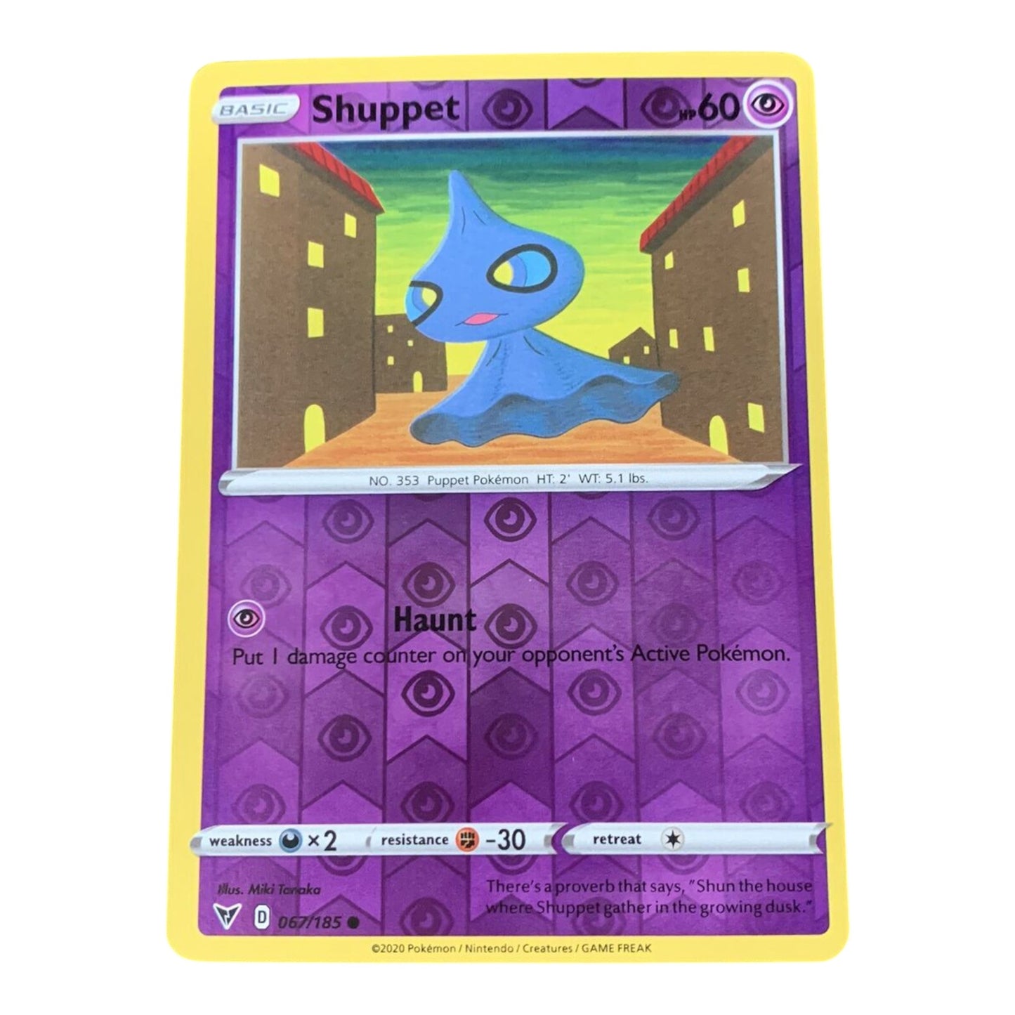 Pokémon Shuppet [Reverse Holo] #067/185