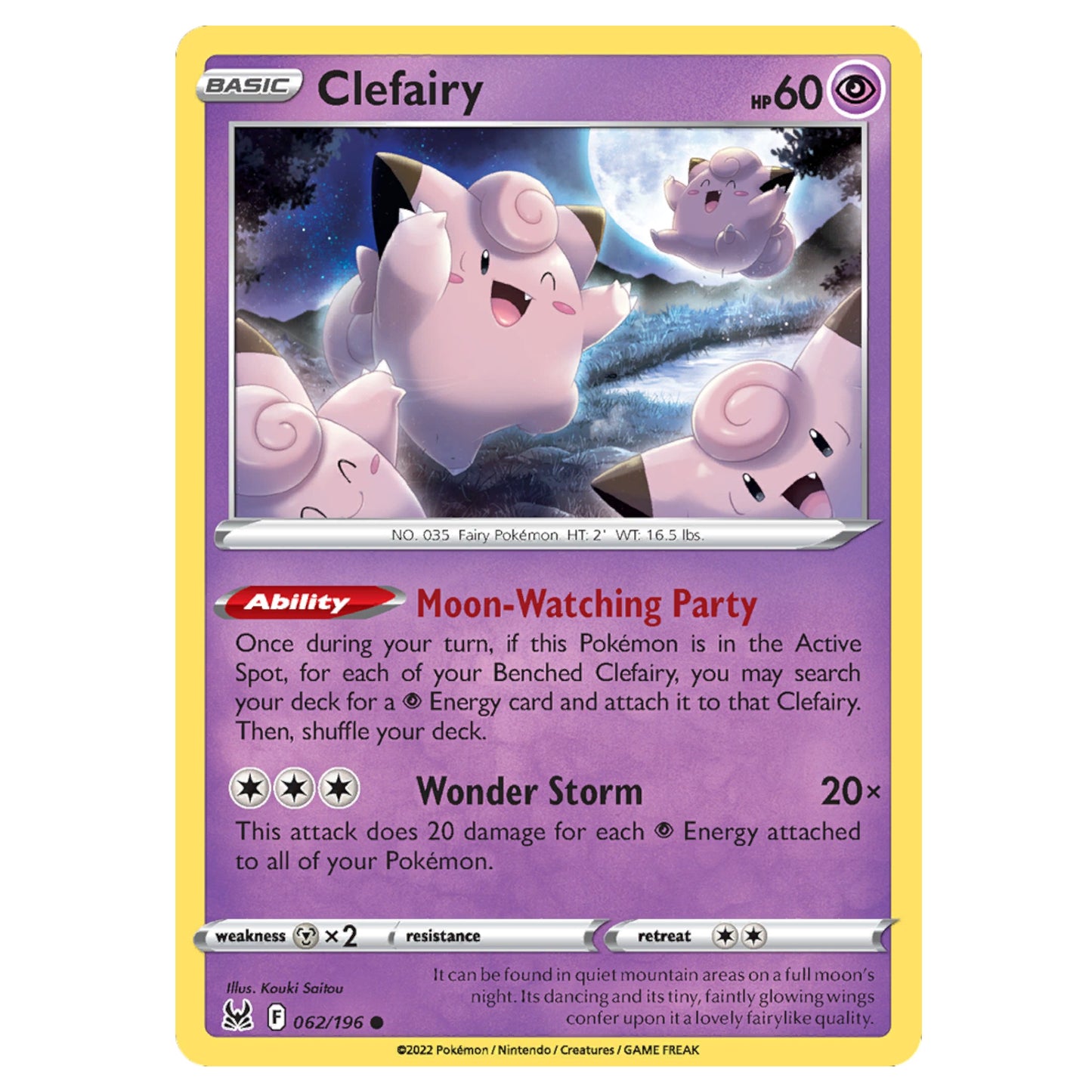 Pokémon Clefairy #062/196