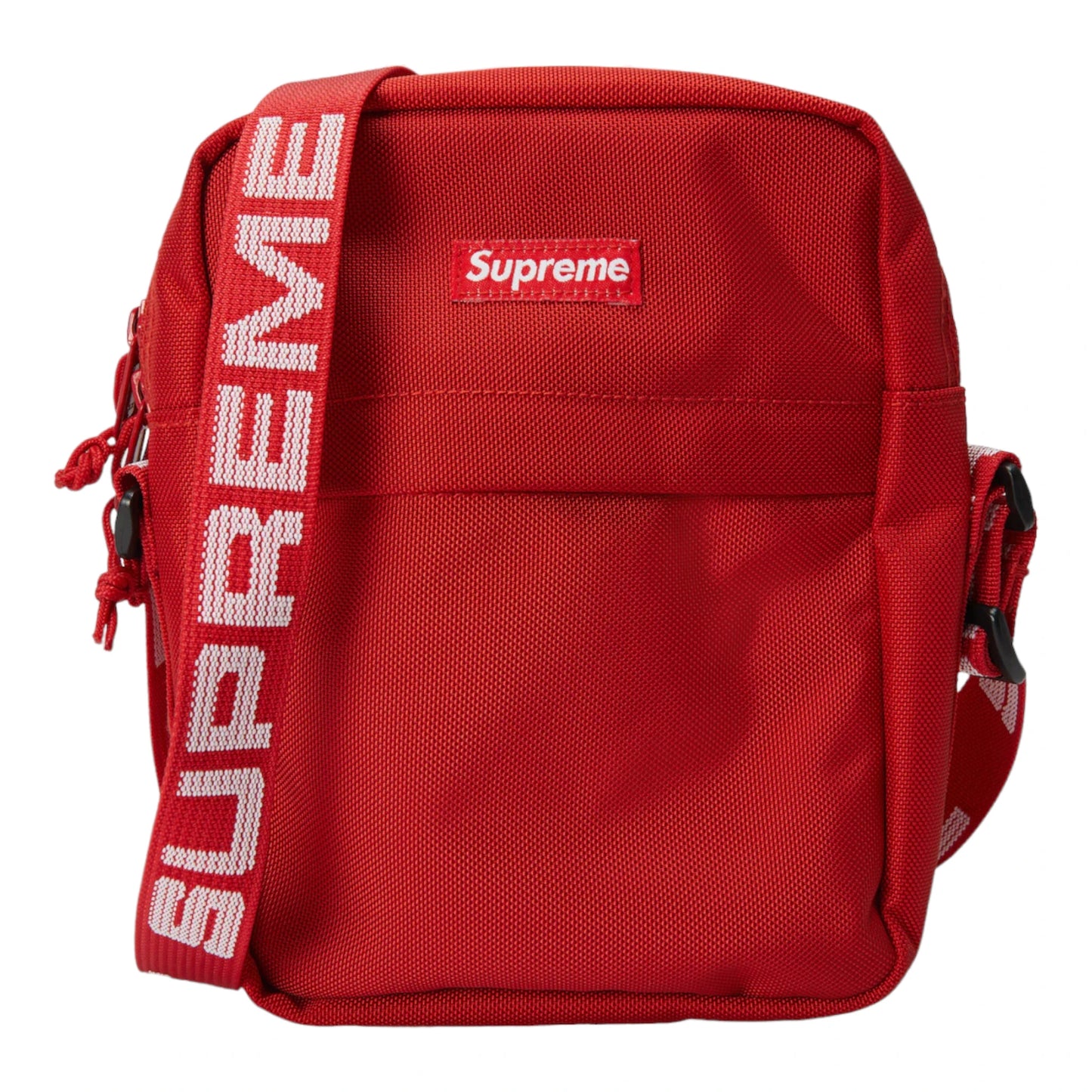 Supreme Leather Shoulder Bag "Black/Red"