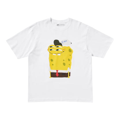 Uniqlo x CPFM Spongebob Schwammkopf UT Grafik-T-Shirt Weiß