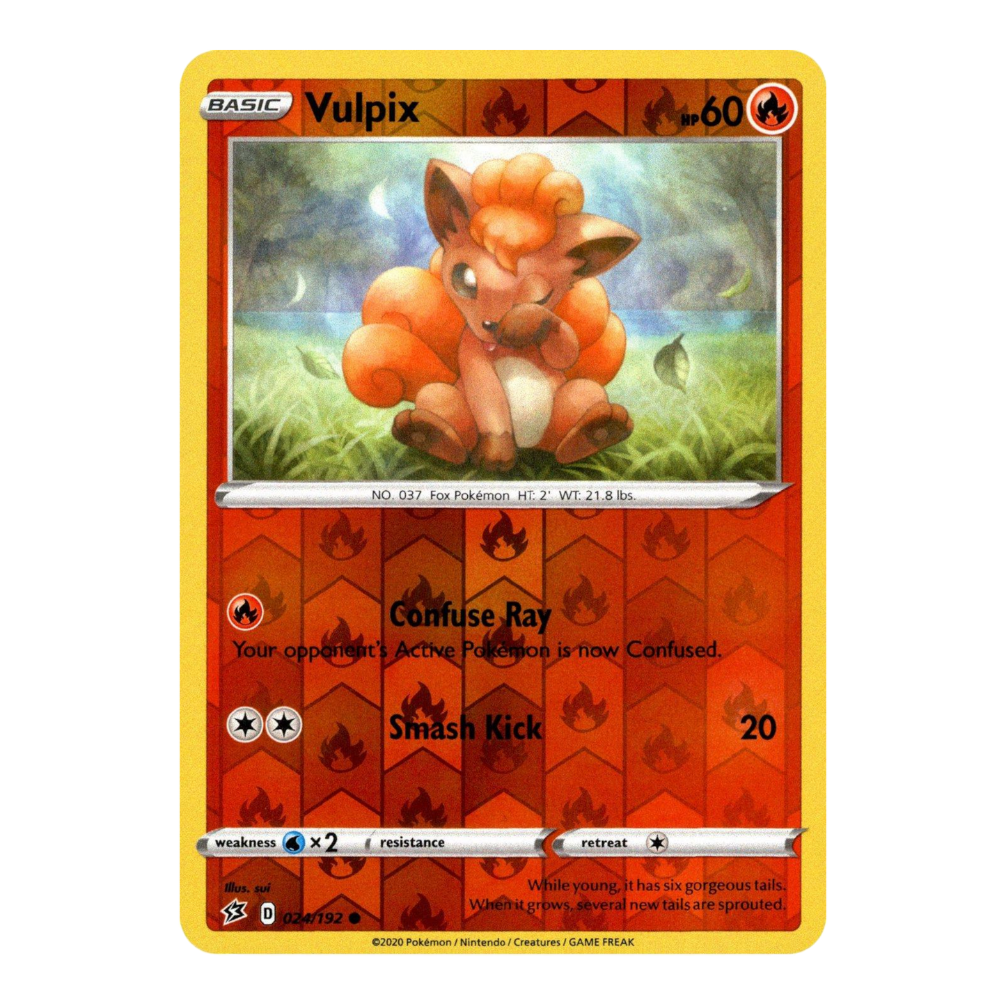 Pokémon Vulpix [Reverse Holo] #24