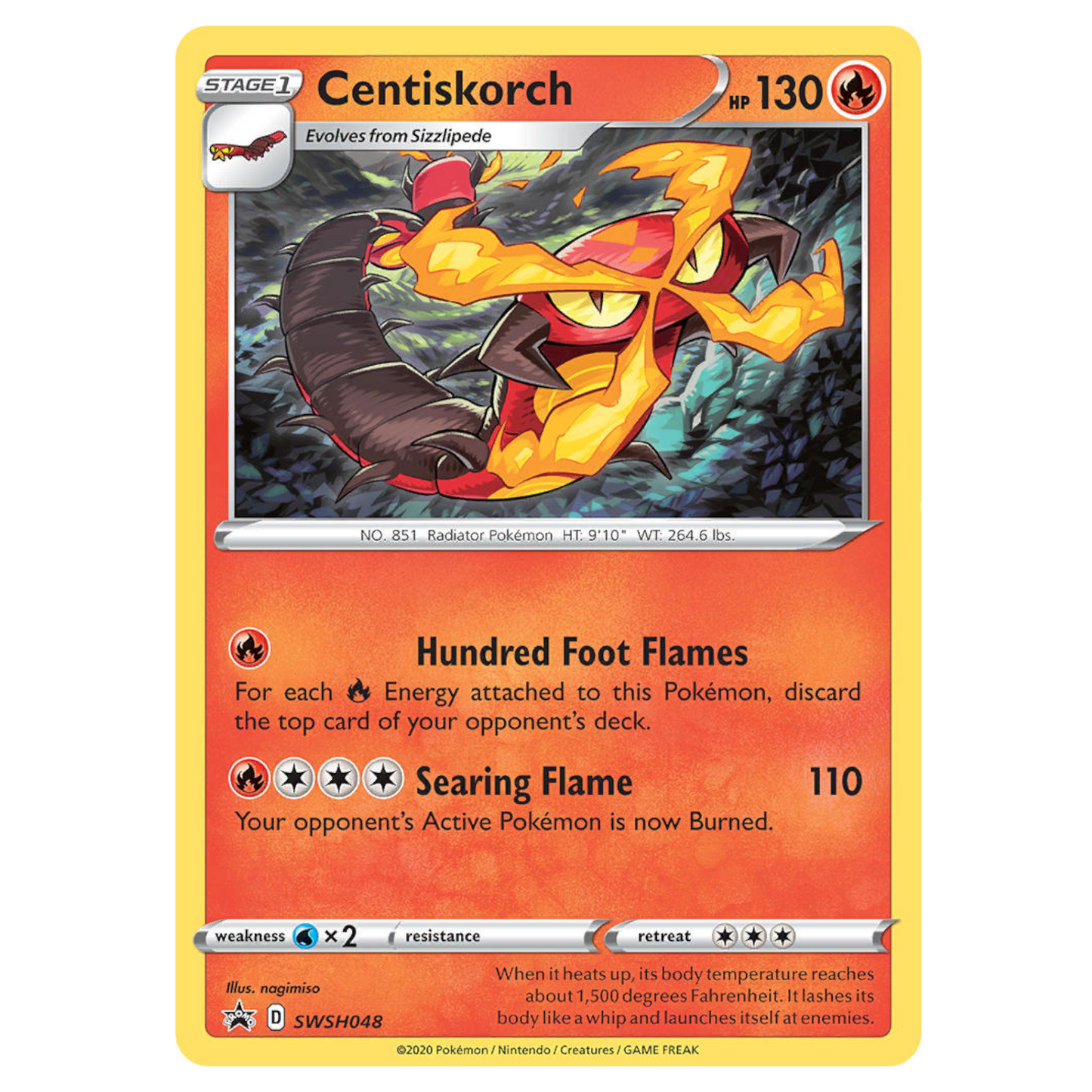 Pokémon Centiskorch #SWSH048