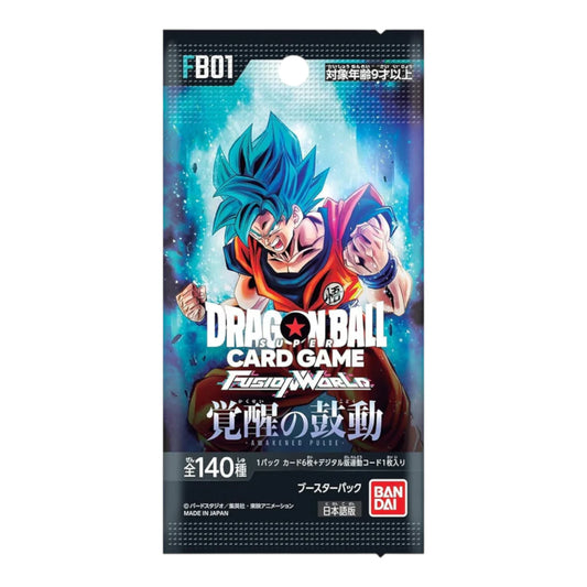 DRAGON BALL SUPER CARD GAME FUSION WORLD Booster Pack "Herzschlag des Erwachens" Box Japan