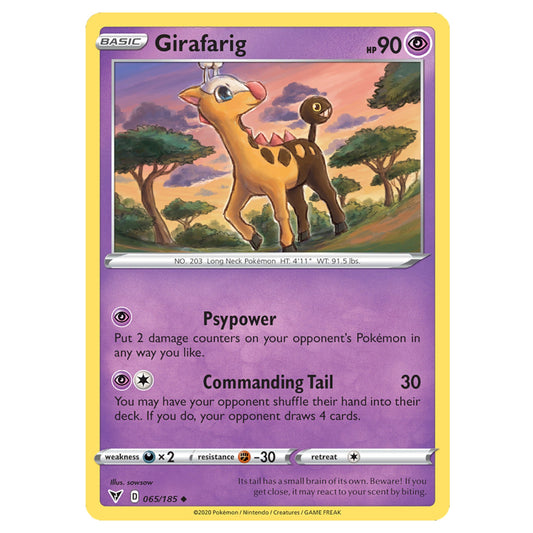 Pokémon Girafarig #65