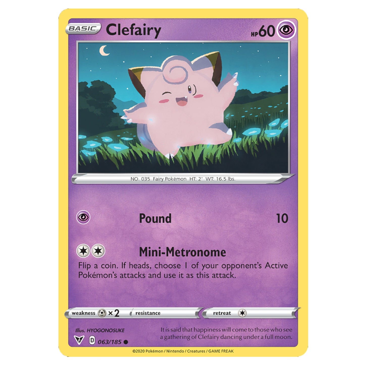 Pokémon Clefairy #063/185