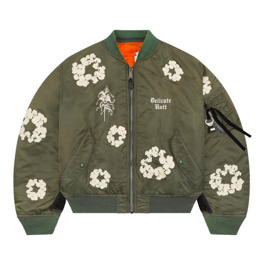 Denim Tears x Delicate Unit Bomber Jacket Green