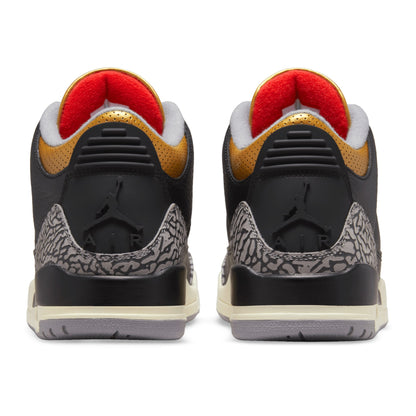 Jordan 3 Retro Black Cement Gold (Damen)