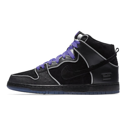 Nike SB Dunk High Schwarz Lila Box